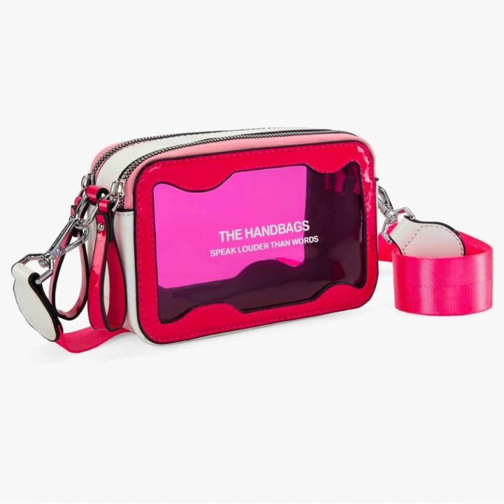 Montana West Pink and White Crossbody Bag - Picture 3 of 4